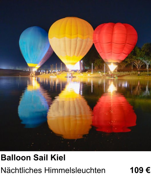 Einsteigerfreundlicher Fotokurs: Balloon Sail Kiel – Nächtliches Himmelsleuchten