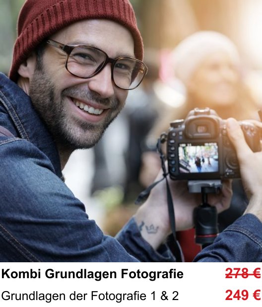Bessere Fotos in Karlsruhe: Fotografie-Basics im Kombikurs praxisnah lernen