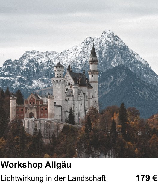 Einsteigerfreundlicher Fotokurs: Workshop Allgäu – Lichtwirkung in der Landschaft